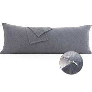 Light gray soft body pillow
